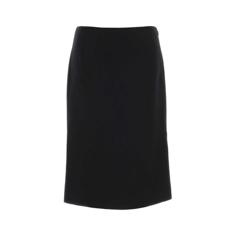 Fendi Women Black Wool Blend Skirt